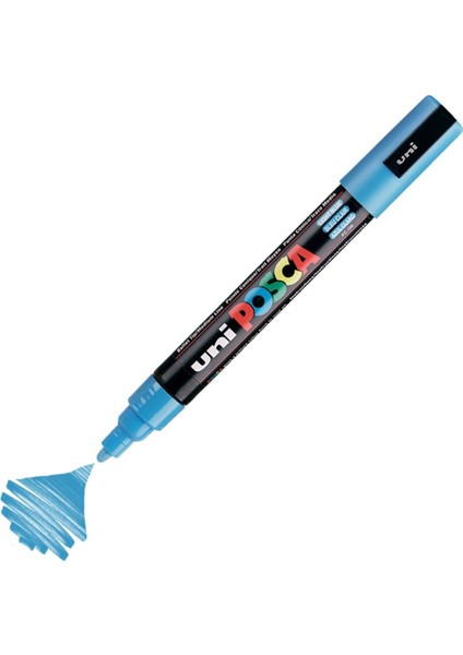 Posca Marker Pc-5m Medium 1.8-2.5 mm Light Blue