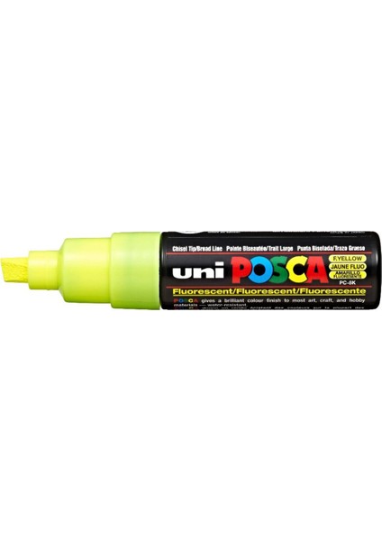 Posca Marker Pc-8k Bold 8.0 mm Fluorescent Yellow