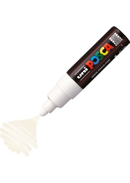 Posca Marker Pc-7m Bold 4.5-5.5 mm White