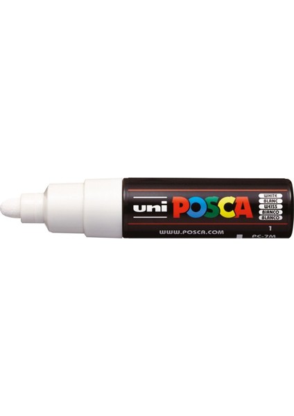 Posca Marker Pc-7m Bold 4.5-5.5 mm White