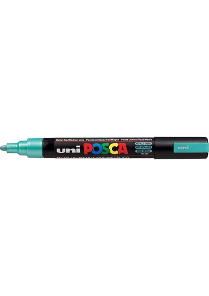 Posca Marker Pc-5m Medium 1.8-2.5 mm Metallic Green