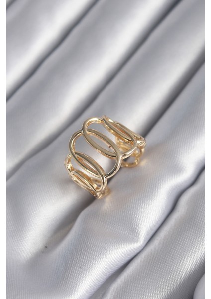 Gold Renk Ayarlanabilir Kadın Yüzük