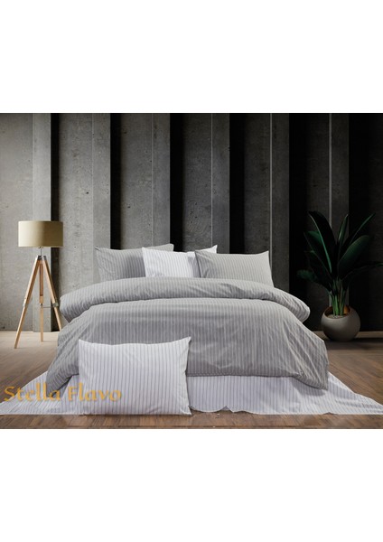 Organik Pamuk Çarşafı Lastikli Tek Kişilik Nevresim Takımı (2 Yastık Kılıflı)