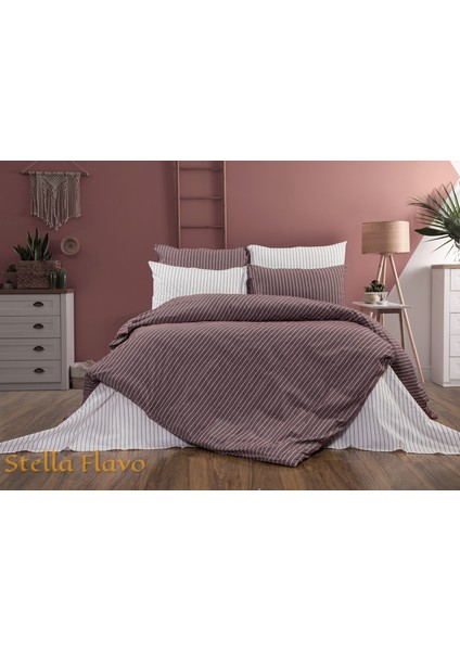 Organik Pamuk Çarşafı Lastikli Tek Kişilik Nevresim Takımı (2 Yastık Kılıflı)