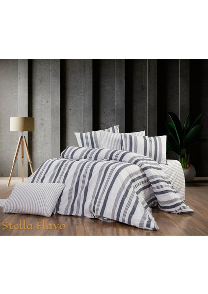 Organik Pamuk Çarşafı Lastikli Tek Kişilik Nevresim Takımı (2 Yastık Kılıflı)