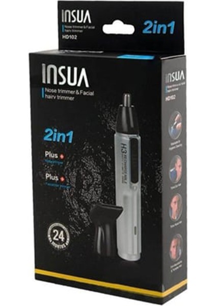 Şarjlı 2'si 1 Arada Bakım Seti Kulak Burun Kıl Temizleme Makinesi + Yüz Saç Düzeltici modelleri