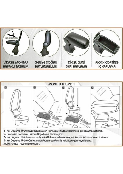 Citroen nemo kol dayama kolçak vidasız orta konsol niken fırsatları