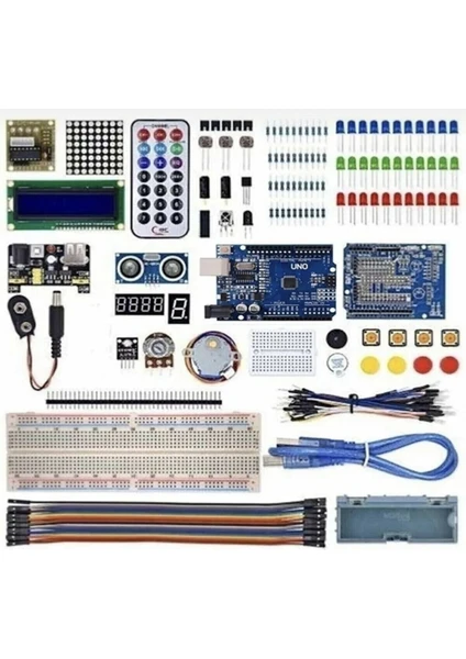 Arduino Uno R3 Full Başlangıç Seti 145 Parça 310 Adet Set