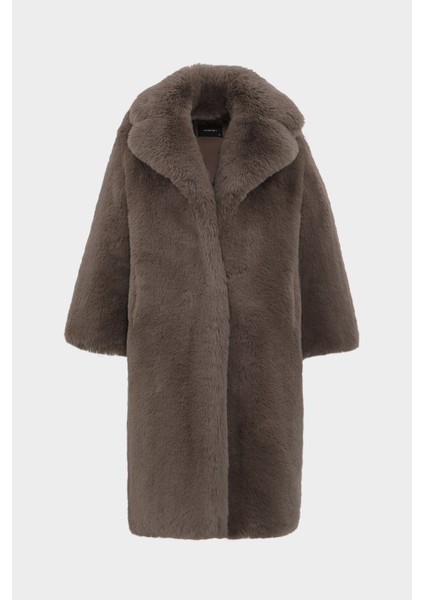 Açelyaokcu Uzun Tüylü Kadın Rex Kürk Kaban