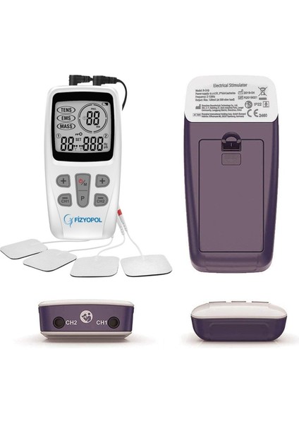 2 Kanallı Dijital Portatif Tens, Ems, Masaj Cihazı 22 Prog fiyatları