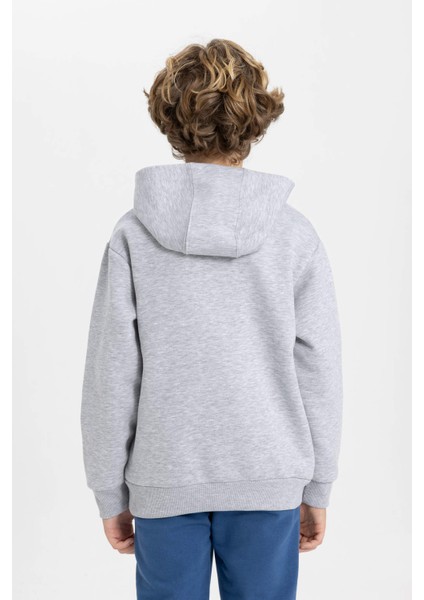 Erkek Çocuk Regular Fit Kapüşonlu Kalın SWEATSHIRT B2111A823WN fırsatları