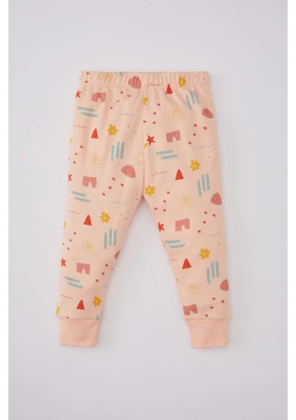 Kız Bebek Desenli Uzun Kollu Pijama Takımı B7748A524SP fiyatları