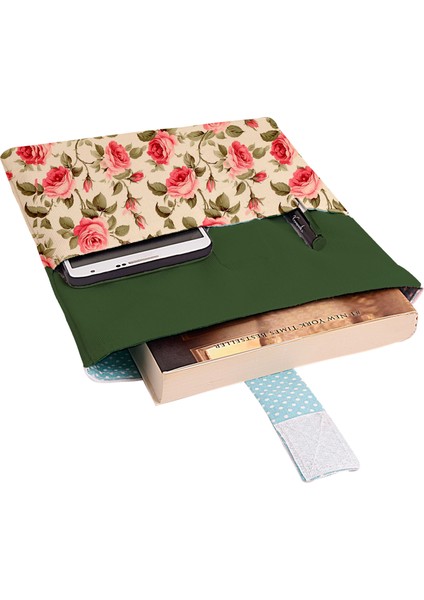 Desenli Yıkanabilir Cepli Kitap Kılıfı 20 x 25 cm Çok Amaçlı Çanta Book Cover fiyatları