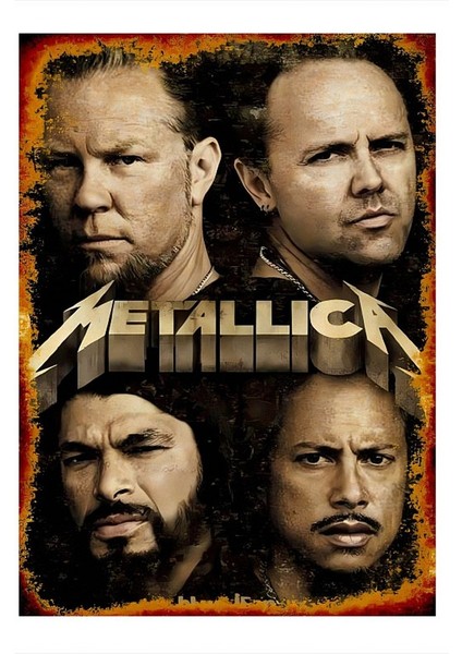 Metallica Dekoratif Mdf Tablo 18CM x 27CM