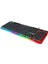 SHINE K14 Siyah USB RGB Backlight Membrane Gaming Oyuncu Klavye 4