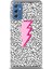 Samsung Galaxy M52 5g Kılıf Hd Baskılı - Pembe Şimşek 1