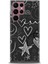 Samsung Galaxy S22 Ultra Kılıf Hd Baskılı - Siyah Kalp ve Notalar 1