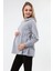 MYRA4530 Büzgülü Fermuarlı Emzirme Sweatshirt -Gri 3