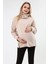 MYRA4283 Fermuarlı Hamile Sweatshirt -Bej 2