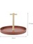 Siyah Stil Nordic Round Plastic Jewelry Tray Living Room Kitchen Household Decoration Cosmetic Sundries Storage Tray With Solid Wood Handle (Yurt Dışından) 4