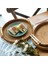 S 22CM x 6.5cm Stili Ahşap Saplı El Dokuması Rattan Depolama Tepsisi Yuvarlak Hasır Sepet Ekmek Yemek Tabağı Meyveli Kek Tabağı Akşam Yemeği Servis Tepsisi (Yurt Dışından) 3