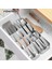 Beyaz Stili Ayarla Çatal Bıçak Saklama Kutusu Tepsi Bıçak Tutucu Sofra Organizatör Kaşık Çatal Çekmece Saklama Kutusu Plastik Konteyner Bıçak Blok Tutucu (Yurt Dışından) 4
