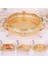 Yuvarlak 20CM Çap Stili Home Drinks Tray Creative Vintage Fruit Plate Multi-Function Snack Storage Box Round Square Tray Gold Fruit Basket Desk Decor (Yurt Dışından) 3
