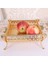 Yuvarlak 20CM Çap Stili Home Drinks Tray Creative Vintage Fruit Plate Multi-Function Snack Storage Box Round Square Tray Gold Fruit Basket Desk Decor (Yurt Dışından) 4