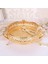Yuvarlak 20CM Çap Stili Home Drinks Tray Creative Vintage Fruit Plate Multi-Function Snack Storage Box Round Square Tray Gold Fruit Basket Desk Decor (Yurt Dışından) 5