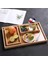 B 28X19CM Tarzı Ahşap Bambu Servis Tepsisi Çay Bardağı Tabağı Tepsileri Meyve Tabağı Depolama Palet Plakası Dekorasyon Japon Gıda Dikdörtgen Plaka (Yurt Dışından) 4