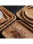B 28X19CM Tarzı Ahşap Bambu Servis Tepsisi Çay Bardağı Tabağı Tepsileri Meyve Tabağı Depolama Palet Plakası Dekorasyon Japon Gıda Dikdörtgen Plaka (Yurt Dışından) 5