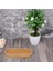 12.5cm Tarzı Oval Şekil Bambu Ahşap Tabak Bitki Tepsisi Mini Bitki Saksı Standı Favor Etli Pot Tepsi Basit Zarif Tasarım Ev Balkon (Yurt Dışından) 3