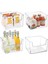 No.8 Stili Çok Mutfak Buzdolabı Dondurucu Space Saver Organizatör Ev Gıda Şeffaf Plastik Organizatör Konteyner Buzdolabı Saklama Kutuları (Yurt Dışından) 3