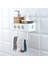 No.2 Tarzı Banyo Raf Raf Mutfak Duvar Rafları Banyo Havluluk Siyah Duş Depolama Sepeti Mutfak Organizatör Banyo Aksesuarları (Yurt Dışından) 2