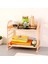 Iskandinav Yeşili Stili 21.5X14X20CM Çift Katmanlı Içi Boş Raf Plastik Kozmetik Masaüstü Fg Banyo Aksesuarları Organizatör Depolama Rafı 2 Katmanlı Raf Tutucu (Yurt Dışından) 1