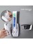 Mavi Stil Otomatik Diş Macunu Dispenseri Plastik Tembel 5 Diş Fırçası Tutucu Sıkacağı Banyo Rafları Banyo Aksesuarları (Yurt Dışından) 5