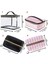 3 Parça C4 Stili Pvc Şeffaf Kozmetik Çantası Organizatör Seyahat Tuvalet Çantası Seti Pembe Güzellik Çantası Makyaj Çantası Güzellik Uzmanı Vanity Necessaire Gezisi (Yurt Dışından) 4