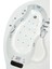 Queen Oturmalı Yarı Oval Jakuzi 150x100x70, h55 Comfort Hidromasaj Sistemli Küvet (Gövde + Metal ayak + Ön panel) 2