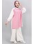 By Coolest Butik 21361 Çizgili Desen Bürümcük Kumaş Tunik Gömlek 2