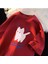 Wow Cat Baskılı Kırmızı Oversize T-Shirt 1