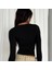 Basic Sandy Kumaş Siyah Kemer Boy Body 3
