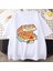 Kitten Nuggets Baskılı Beyaz Unisex Oversize T-Shirt 1