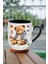 Yeni Yıl Oyuncak Ayı Teddy Bear Baskılı Içi Siyah Lüx Kupa Bardak Porselen Çay Kahve Fincanı 1