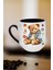 Yeni Yıl Oyuncak Ayı Teddy Bear Baskılı Içi Siyah Lüx Kupa Bardak Porselen Çay Kahve Fincanı 2