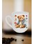 Yeni Yıl Oyuncak Ayı Teddy Bear Baskılı Lüx Kupa Bardak Porselen Çay Kahve Fincanı 2