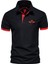 De Plein Poseidon Polyester Training Siyah Polo Yaka  Erkek T-shirt 1