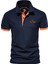 De Plein Poseidon Polo Yaka Polyester Training Lacivert Erkek T-shirt 1