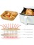 100 Adet Hava Fritöz Kağıt Astarı, Yapışmaz Tek Kullanımlık Hava Fritöz Gömlekleri, Kare Kağıt, Pişirme Için Parşömen Kağıdı (Yurt Dışından) 4