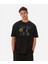 Lvbel C5 Doğuştan Beri Haklıyım Tmm Unisex Siyah Baskılı Oversize T-Shirt 2