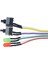 Ana Kart Power Kablosu LED Işıklı Reset Açma Kapama Butonu Kablosu On Off Switch 5064 3